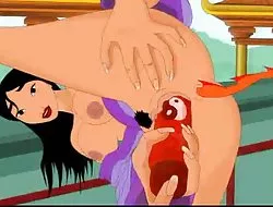 Granny anal follada a lo perrito.